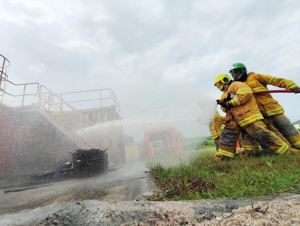 Emergency Response Team training at the Tujuh Bukit Gold Mine.